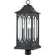 Mallorey 3 Light 29 inch Powder Coated Black Outdoor Post Lantern